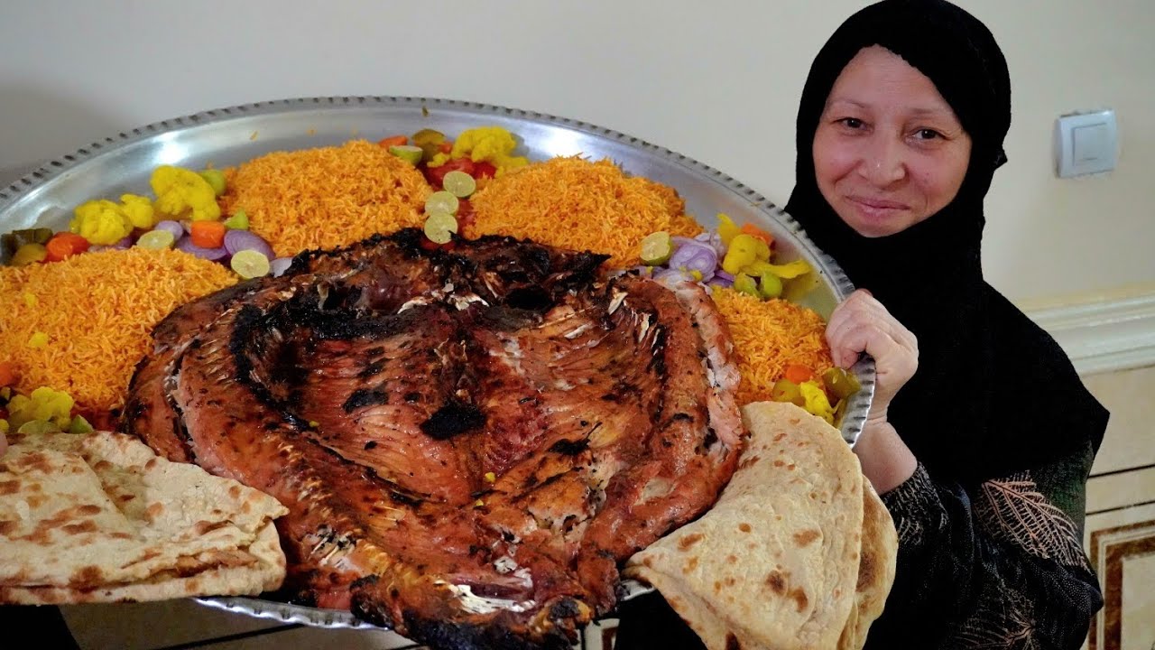 اذا ما عندج وقت وماكو حيل توكفين🤦‍♀️تعالو نسوي سمك مشوي بتنور العراقي مثل المطاعم وأطيب سفره عراقي🇮🇶