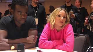 Comic Con 2019: William Jackson Harper and Kristen Bell say good-bye to THE GOOD PLACE