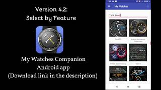 Find WatchMaker watch faces by features - My Watches Companion 4.2 screenshot 4