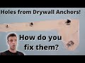 Fixing Big Holes from Drywall Anchors!