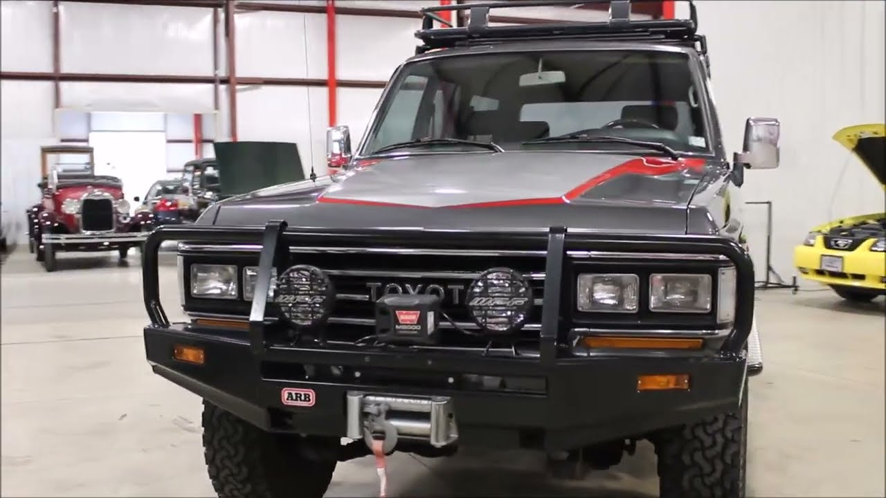 1989 Toyota Land Cruiser Gray silver red