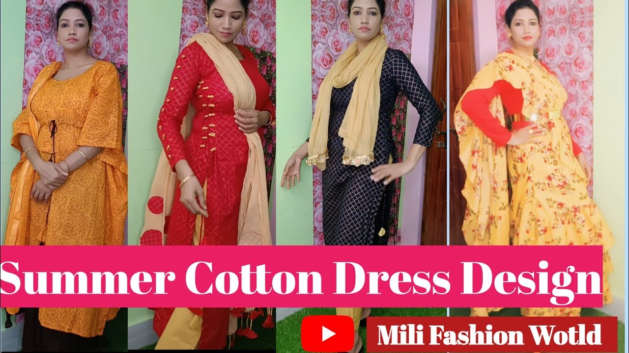 Latest Summer cotton Dress Design Stylish summer dress Mili Fashion