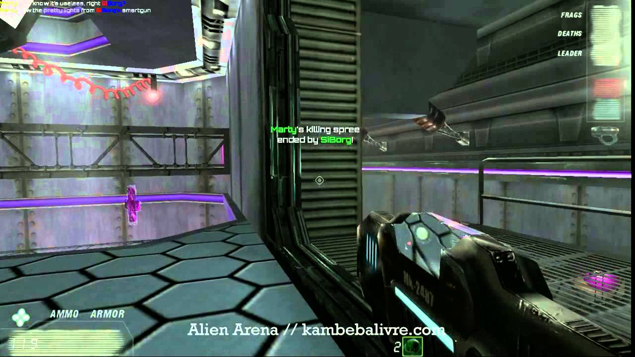 Alien Arena Game Play (Linux) - YouTube