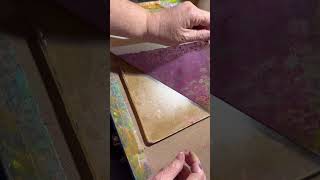 Gel printing with PM Artist studio stencil check out the full process on my YouTube channel