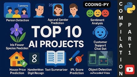 Top 10 AI Projects | Must-Try Machine Learning & Deep Learning Projects | #ai #ml #cv #python