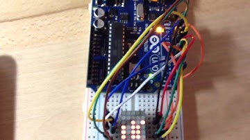 Arduino: 5x7 LED Matrix scrolling text