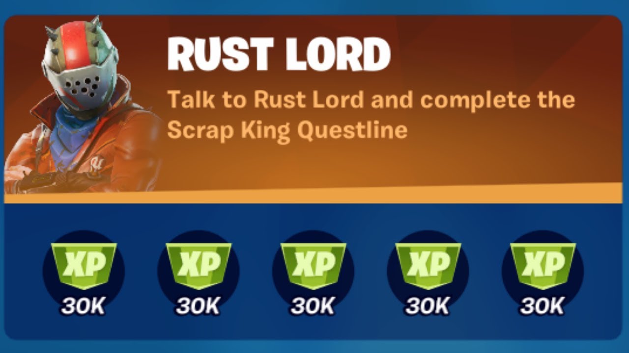 How to complete RUST LORD punchcard quests - Fortnite - Season 8