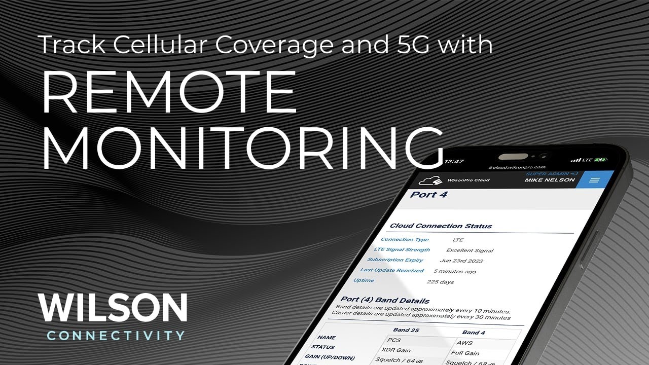 WilsonPro Cloud | Remote Monitoring & Management for 5G Cellular Amplifiers