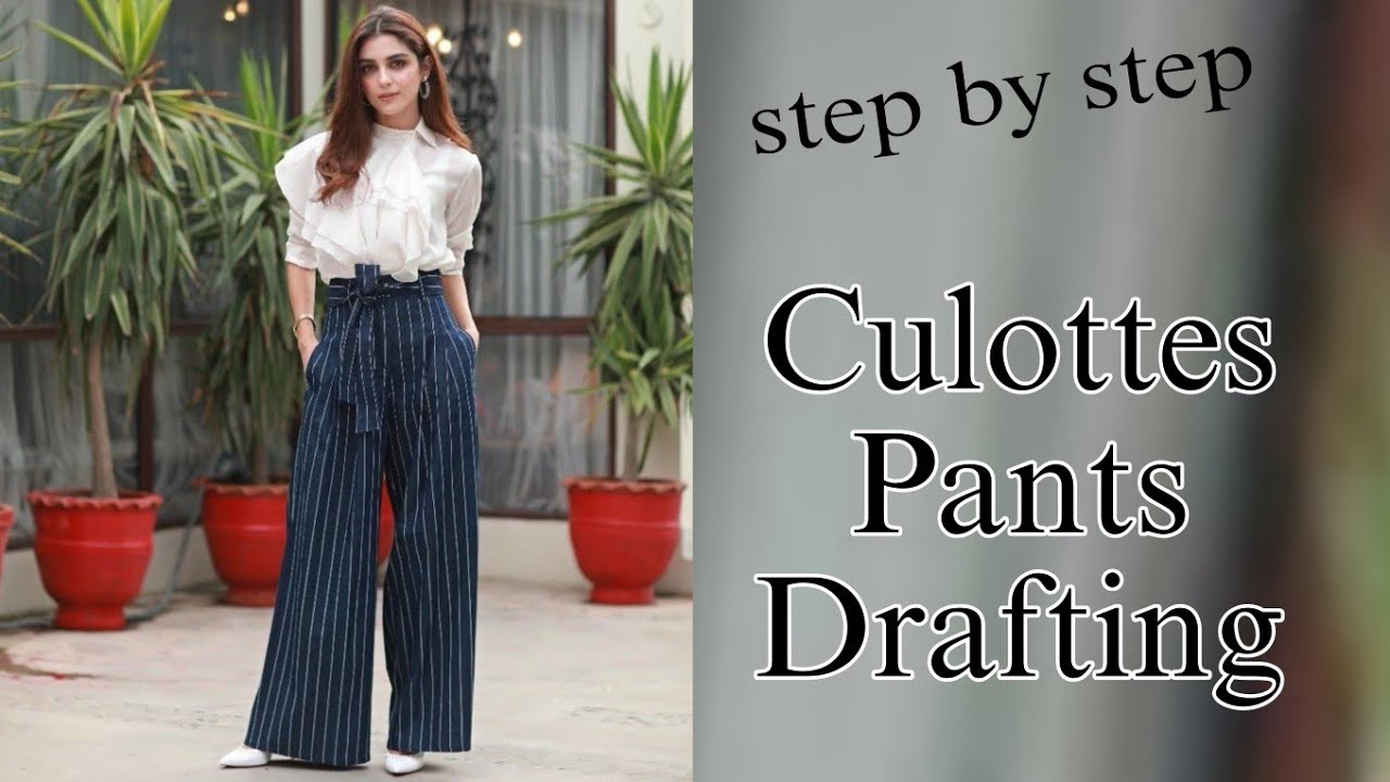 Culottes Pants Are BACK in Style!pattern making/pattern drafting