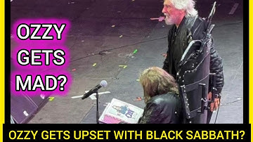 OZZY Gets MAD as BLACK SABBATH Leaves the Stage
