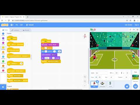 how to make a football game on scratch