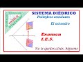Diédrico EXAMEN I.E.S 12. OCTAEDRO DADA UNA ARISTA Y PLANO QUE CONTIENE A DOS DIAGONALES D. técnico