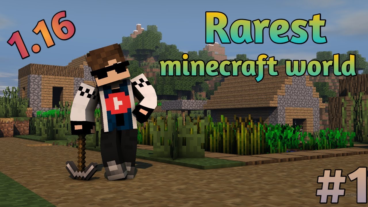rarest minecraft world !!! minecraft survival 1.16 #1 - YouTube