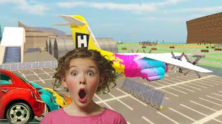 GIANT Cargo Plane vs Trailer Truck! Car Transporter 3D || monster truck game for kids 1 & 2 screenshot 3