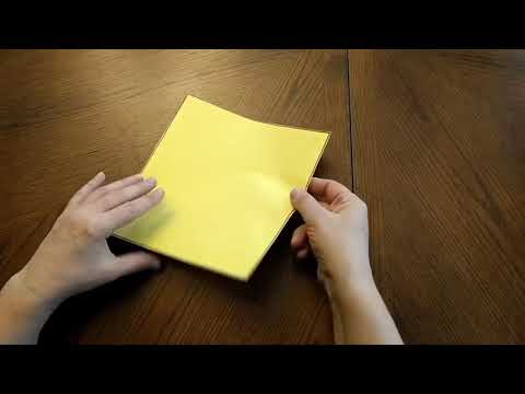 Оригами замок из бумаги