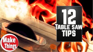 12 Table Saw Tips & Tricks Your Auntie warned you about // Table Saw Full Size Tips
