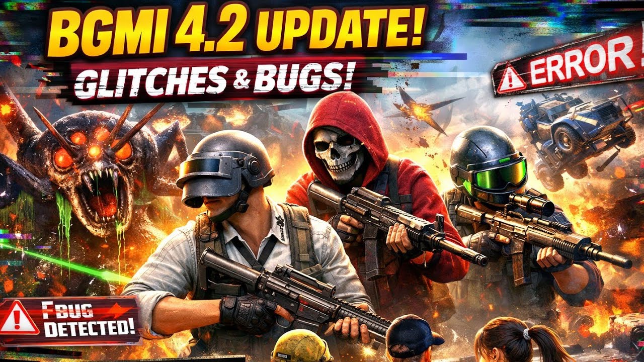 Bgmi 4.2 Update | Comes With Glich, And Bug's | Playing With My Friends 
