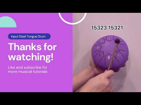Baby - Justin Bieber - 6 inch 8 note- | InputMusic - Steel Tongue Drum |