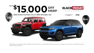 Save big during the Black Friday Sales Event at Chapman Chrysler Jeep in Henderson!