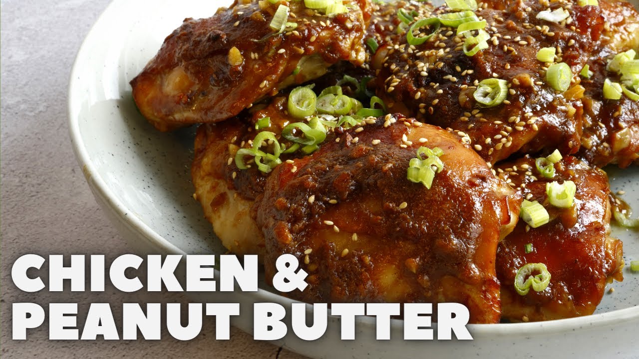 Easy Peanut Chicken | 5 Ingredients only - YouTube