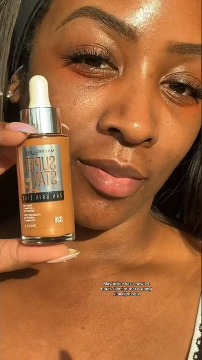 MAYBELLINE SUPER STAY 24H SKIN TINT + VITAMIN C ON Brown ￼SKIN #newmakeup # skintint #maybelline 