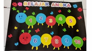 Kindergarten classroom wall decorations for learning numbers || Elementary school classroom wall ...