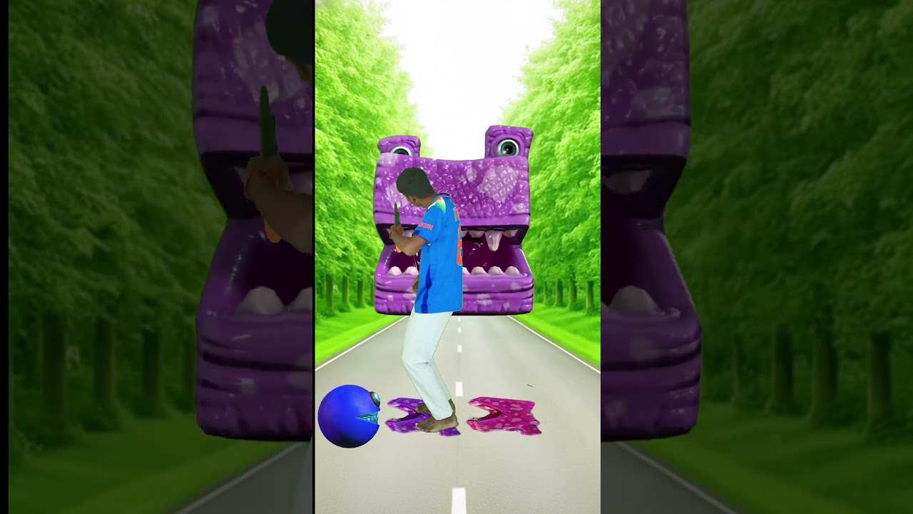 Colour Monster Pac-Man vs Big Monster 😱