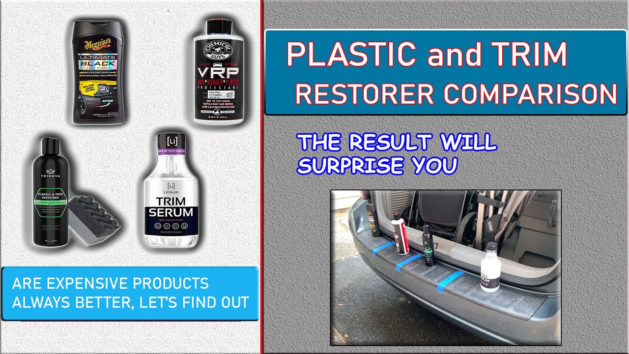 TRIM RESTORER COMPARISON Meguiars Chemical Guys Trinova Lithium