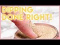 How to apply dip powder on natural nails  step by step
