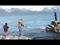 Fishing for wild alaskan salmon