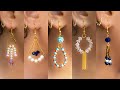 5 easy Pearl & Crystal Earring Design | DIY | 5 min Craft | Hand made jewelry | Art with Creativity