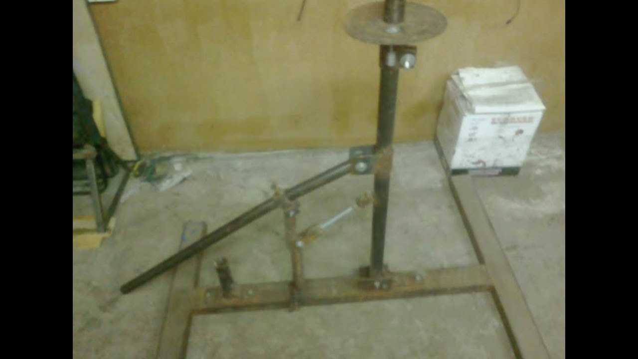 Мини шиномонтаж дома в гараже - YouTube