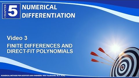 CHP5V3 Finite Differences and Direct-Fit Polynomials