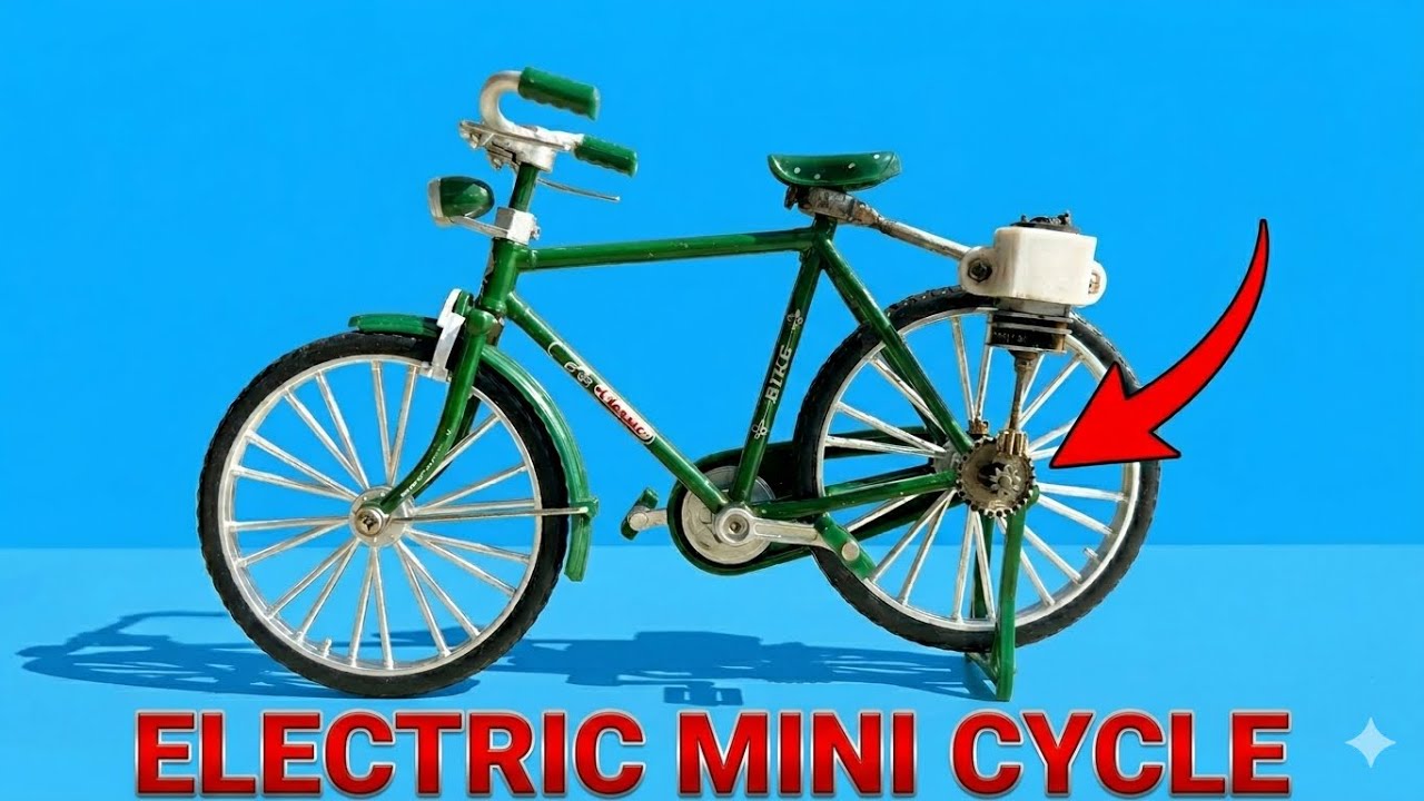Diy Auto Cycle DIY Electric Mini Cycle using DC Motor | How to make Electric Bicycle ...