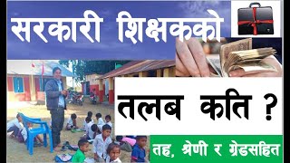 नेपालमा शिक्षकको तलब कति ||RANK & SALARY OF TEACHER IN NEPAL|| TSC preparation|| GENERAL KNOWLEDGE||