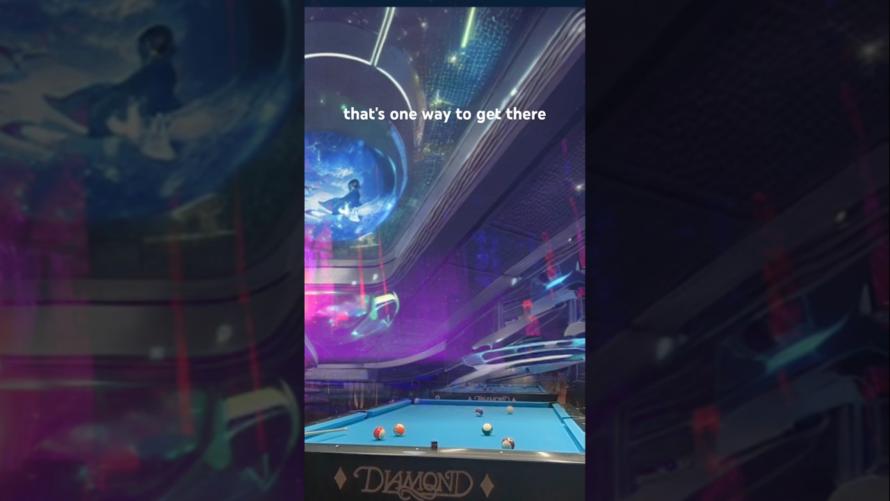 playing shape in the window in 15-ball rotation game 