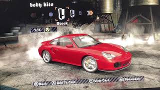 Need for speed most wanted Porsche 911 Turbo s all body kits