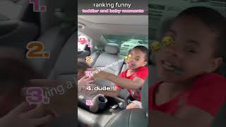 ranked the funny toddler and baby moments #funny #babies #shorts #viral #fyp