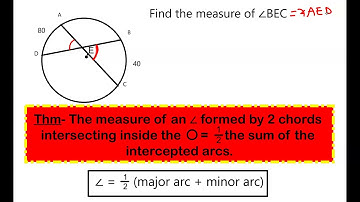 angles formed by intersecting chords