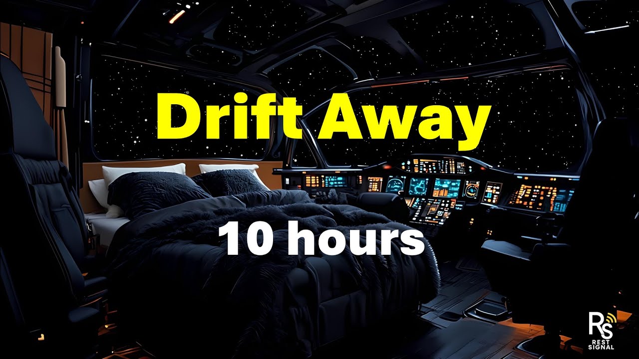 10 Hour Spaceship Cabin White Noise | Deep Space Ambience for Sleep ...