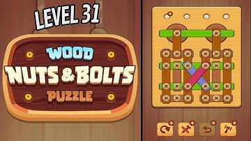 🏅 WOOD NUTS & BOLTS PUZZLE 🤪 Level 31 🧩 Gameplay Walkthrough