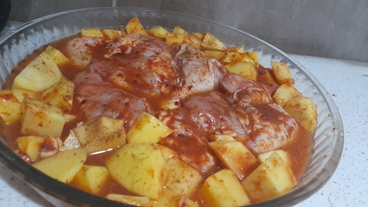 💯Sıcacık Lezzet Fırında Nefis Sulu Tavuklu Patates Yemeğini Böyle Deneyiniz EVDEYEMEK 