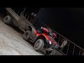 Cleaning out and feeding the cattle  massey ferguson 390  gopro
