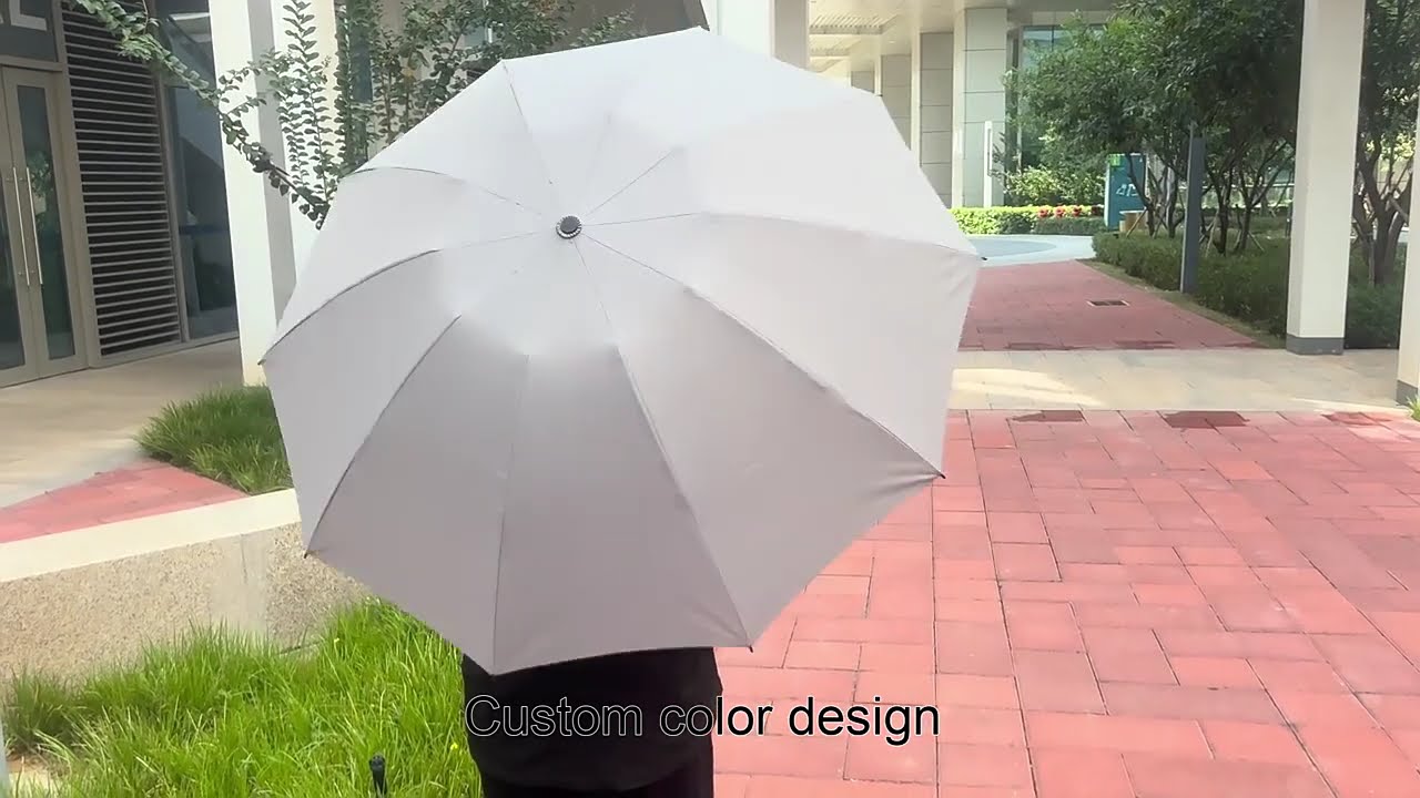 Folding LED Light Handle Waterproof Windproof Umbrella Modern Design for Adults Business Gifts