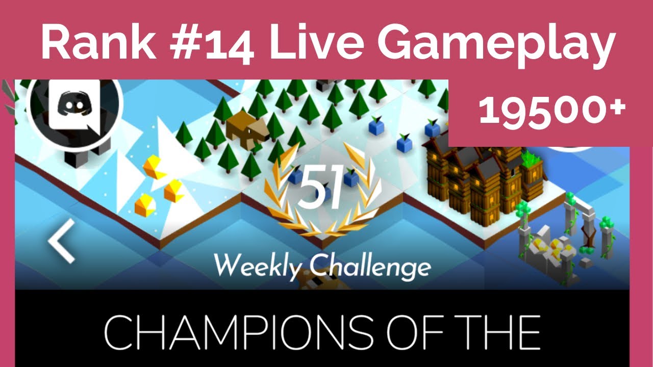 Polytopia Weekly Challenge #51 – “Champions on the Square” | Rank 14 LIVE Gameplay (Diamond League)