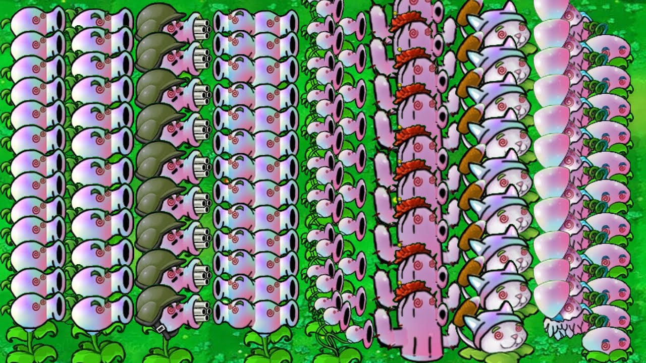 All Pea Hypno Plants vs Dr Zomboss vs All Zombies Plants vs Zombies ...