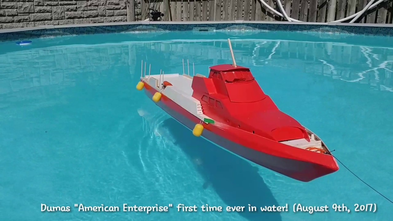 Dumas "American Enterprise" in the water for the first ever! YouTube