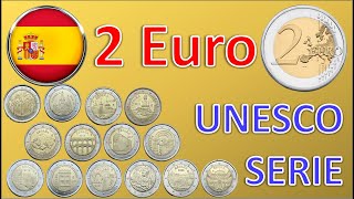 Spanische 2 Euro Münzen: Eine Reise durch das UNESCO-Welterbe 2010 - 2024