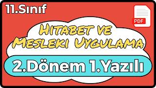 11 Hitabet ve Mesleki Uygulama 2.Dönem 1.Yazılı Cevapları