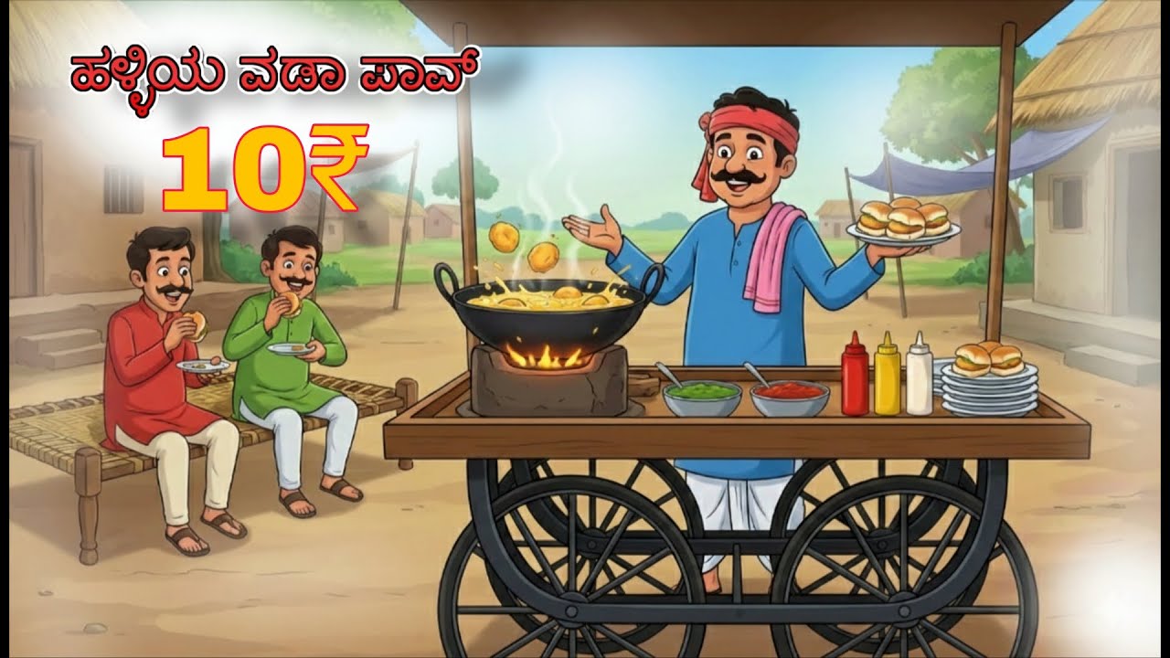 ಹಳ್ಳಿಯ ವಡಾ ಪಾವ್ || kannada kathegalu kannada Stories || kathegalu in kannada